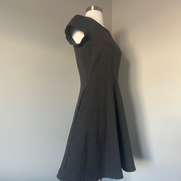 KATE SPADE SATURDAY The Good Times Short Sleeve Dark Gray Casual Cotton Dress - Picture 3 of 12